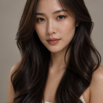 Mẫu tóc nhuộm nâu tây