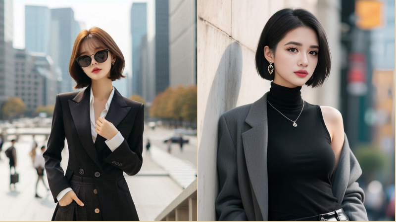 Top kiểu tóc mặc vest nữ đẹp, thanh lịch và cuốn hút