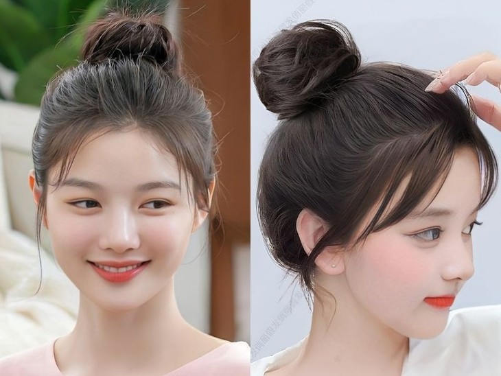kiểu tóc công sở đẹp, thanh lịch, dễ làm cho nàng đi làm mỗi ngày