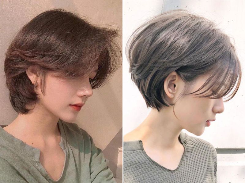 Tóc tomboy màu nâu giúp diện mạo trở nên trẻ trung, nhẹ nhàng và dễ ứng dụng trong nhiều hoàn cảnh.