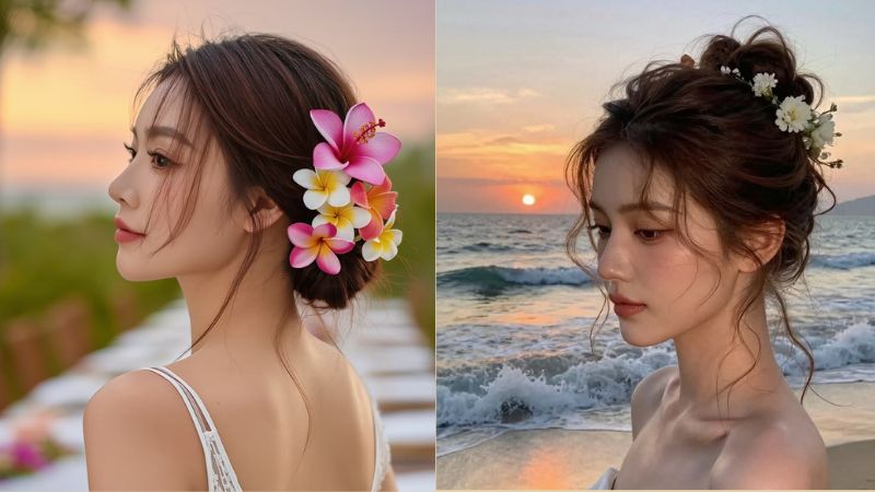 kiểu tóc đi biển
